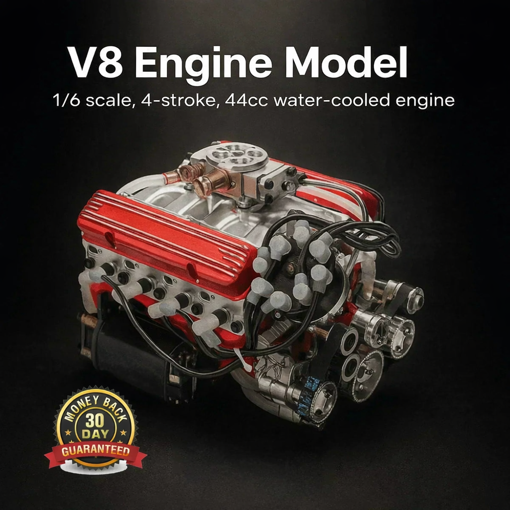 🎉Last 4 hours Sale: + FREESHIPPING🔥 - Gasoline OHV V8 Small-block Engine Model Kits